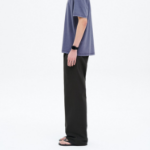 8 seconds Linen-Like Semi-Wide Fit Pants — Ash