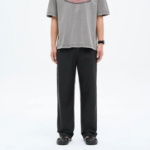 8 seconds Lightweight Cotton Semi-Wide Fit Pants — Ash
