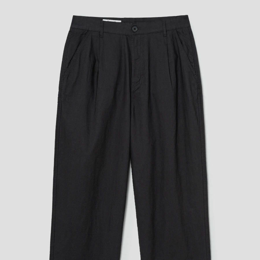 8 seconds Lightweight Cotton Semi-Wide Fit Pants — Ash