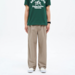 8 seconds Lightweight Cotton Semi-Wide Fit Pants — Beige