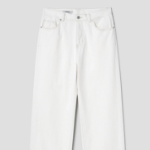 8 seconds Essential Wide-Fit Denim Pants — Ivory