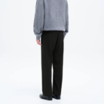 8 seconds [Daily Slacks] Semi-Wide Fit Basic Slacks — Black