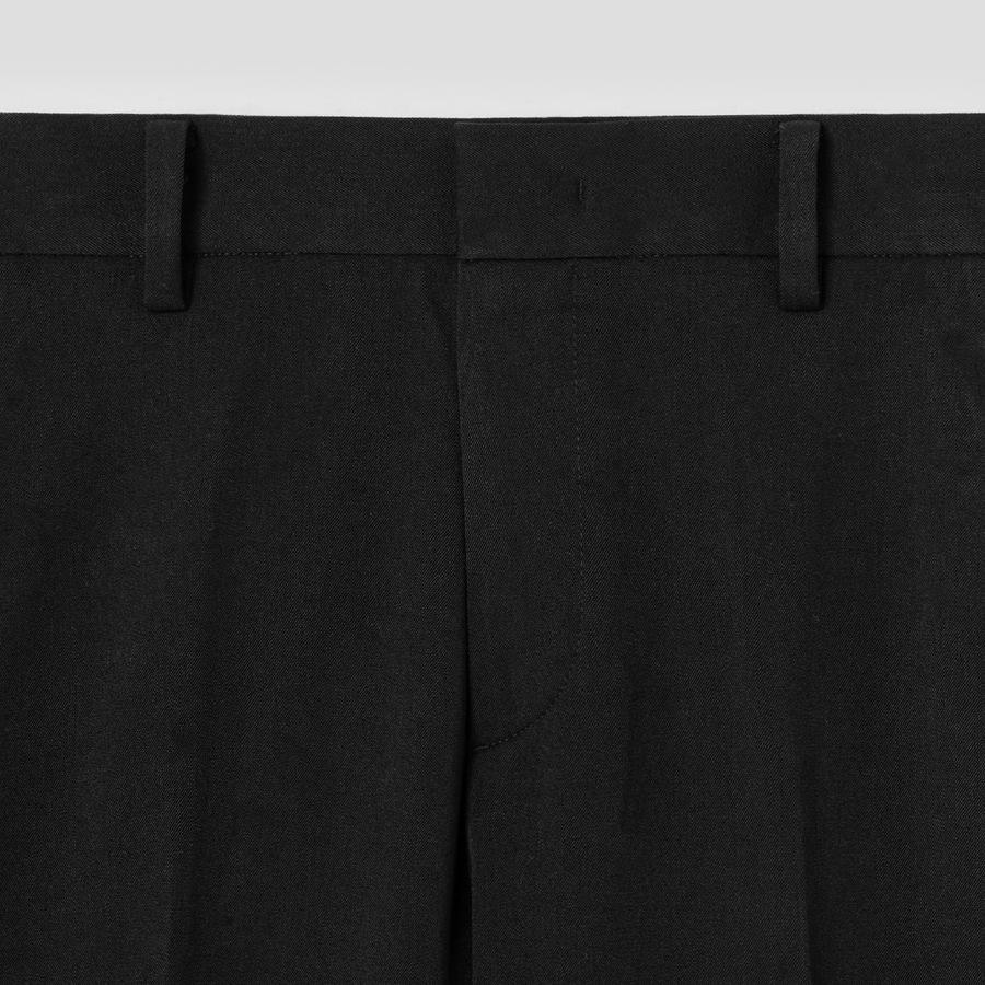 8 seconds [Daily Slacks] Semi-Wide Fit Basic Slacks — Black