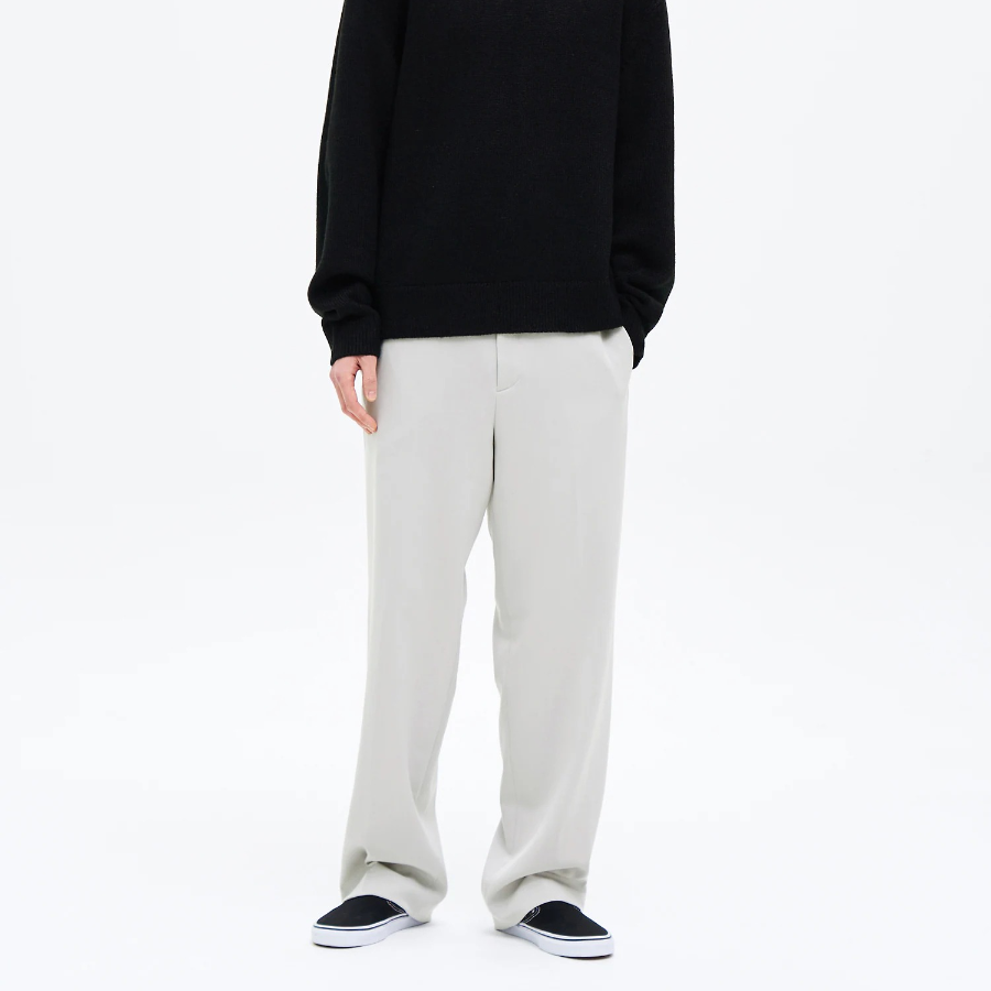 8 seconds [Daily Slacks] Semi-Wide Fit Basic Slacks — Ivory