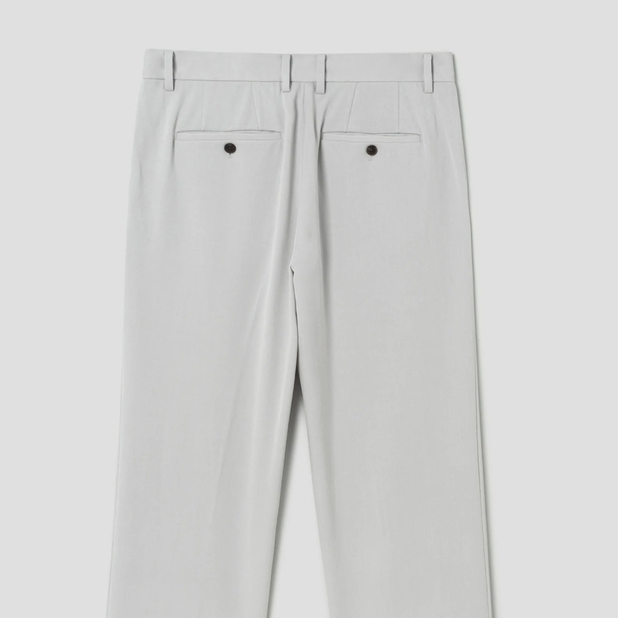 8 seconds [Daily Slacks] Semi-Wide Fit Basic Slacks — Ivory