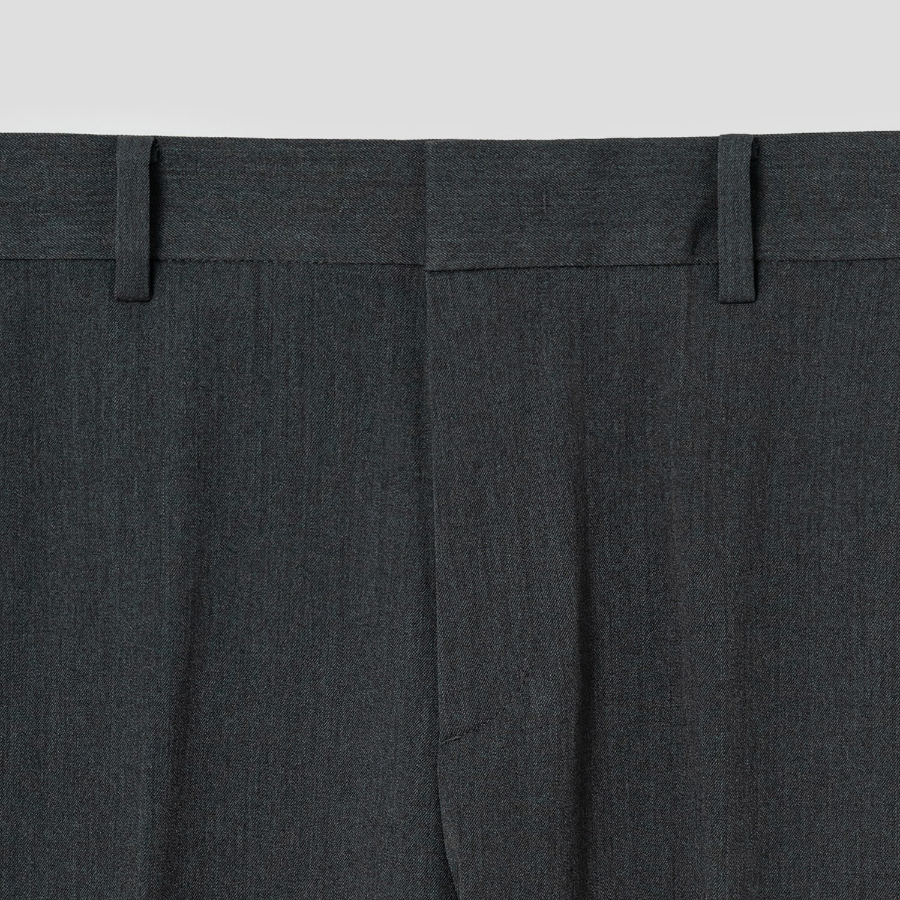 8 seconds [Daily Slacks] Semi-Wide Fit Basic Slacks — Ash