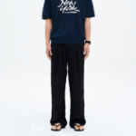 8 seconds Kangyeon Poly Wide Fit Banding Pants — Black