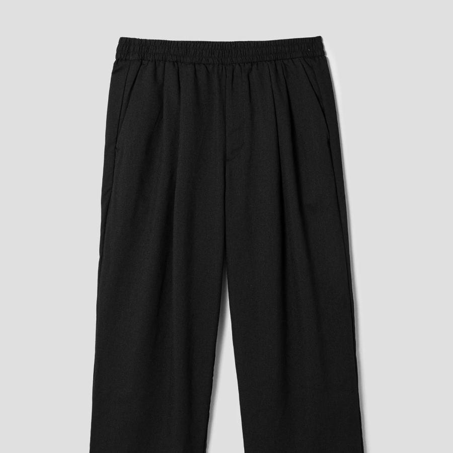 8 seconds Kangyeon Poly Wide Fit Banding Pants — Black
