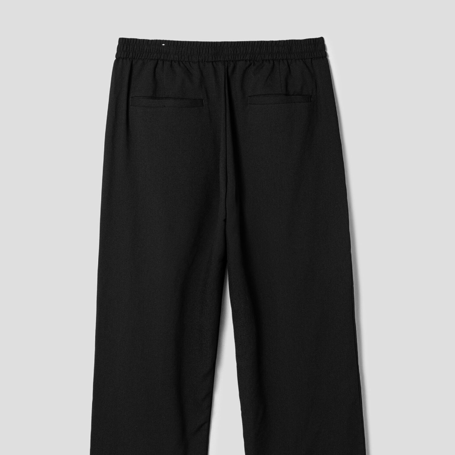 8 seconds Kangyeon Poly Wide Fit Banding Pants — Black