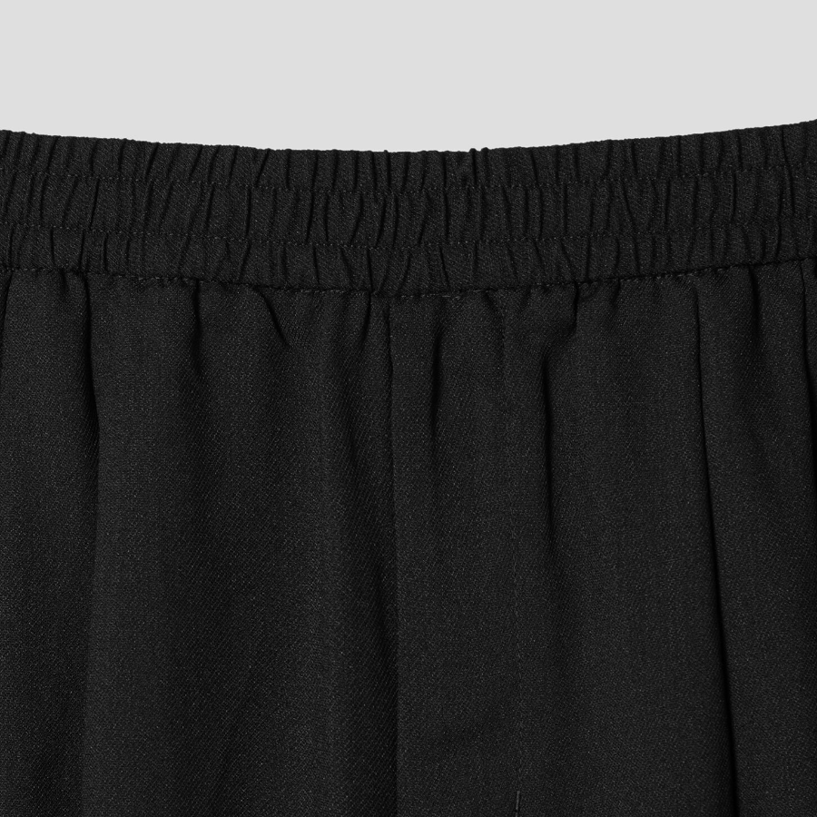 8 seconds Kangyeon Poly Wide Fit Banding Pants — Black
