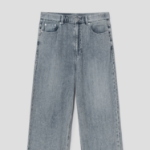 8 seconds Vintage Washing Wide Denim Pants — Sky Blue