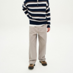 8 seconds Cotton Oxford Curved Pants — Beige