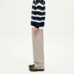 8 seconds Cotton Oxford Curved Pants — Beige