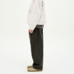 8 seconds Cotton Oxford Curved Pants — Khaki