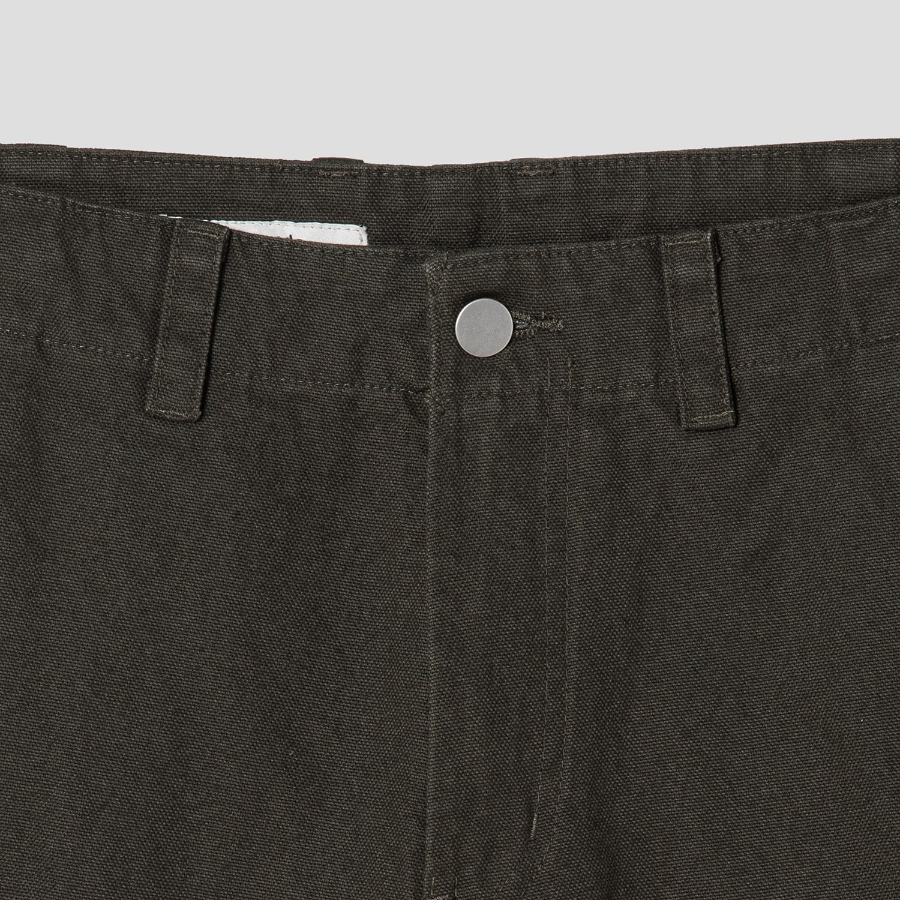 8 seconds Cotton Oxford Curved Pants — Khaki