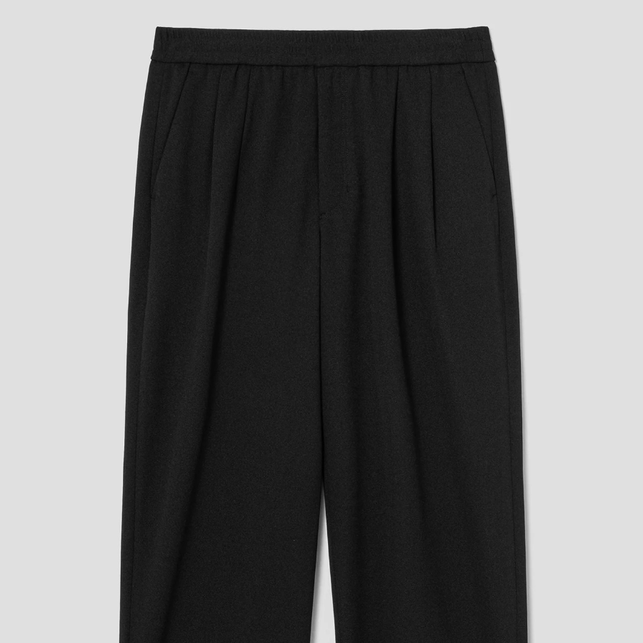 8 seconds Poly Crêpe Easy Pants — Black