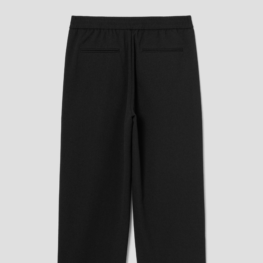 8 seconds Poly Crêpe Easy Pants — Black