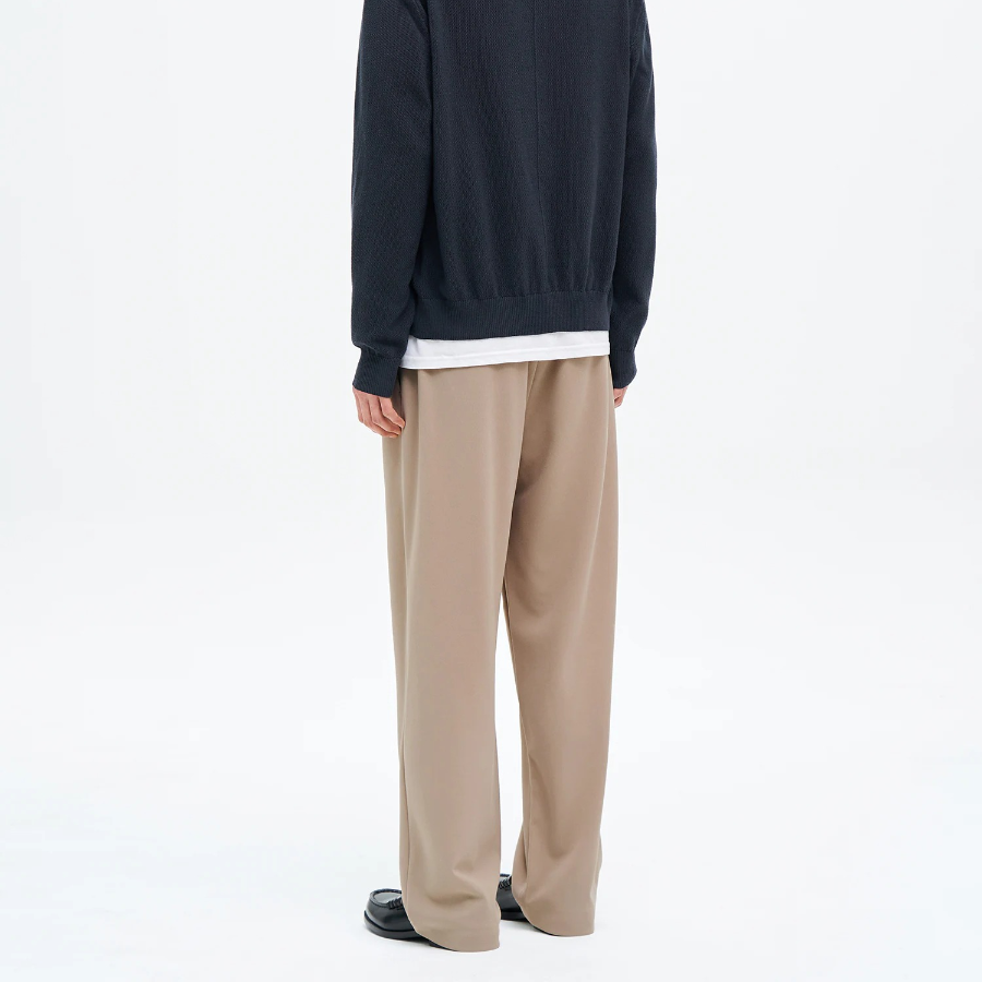 8 seconds Poly Crêpe Easy Pants — Beige