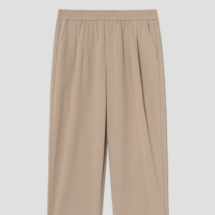 8 seconds Poly Crêpe Easy Pants — Beige