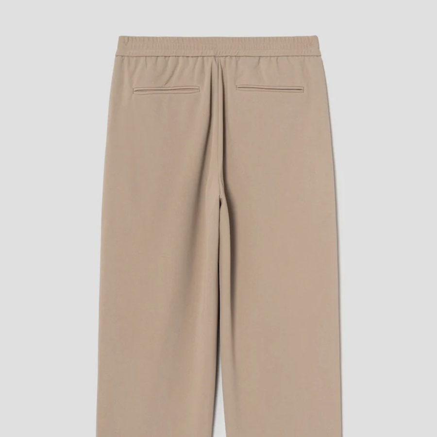 8 seconds Poly Crêpe Easy Pants — Beige