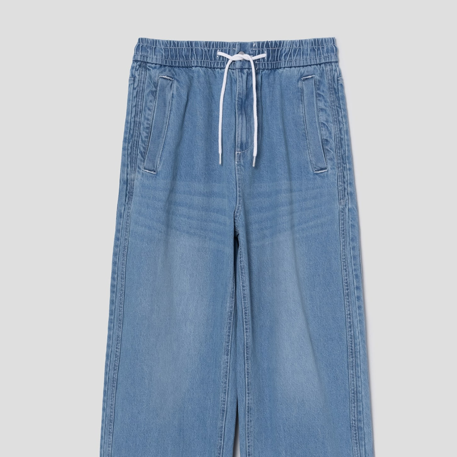 8 seconds Denim Track Pants — Sky Blue