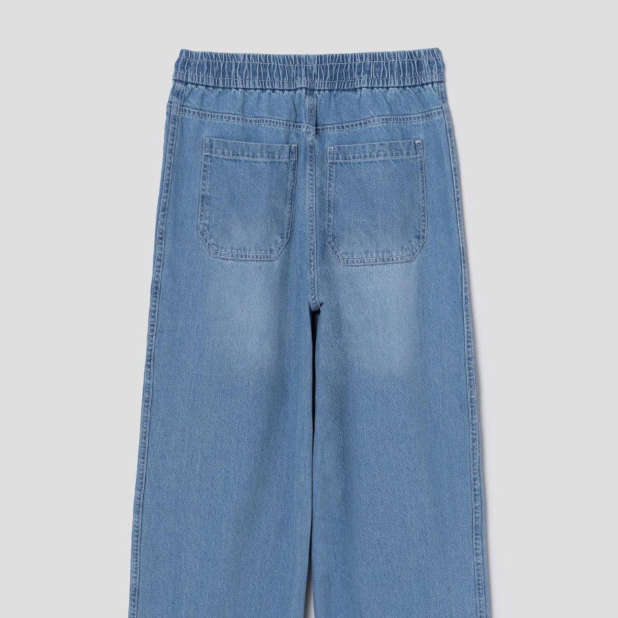 8 seconds Denim Track Pants — Sky Blue