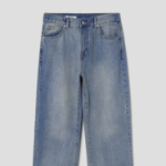 8 seconds Essential Wide-Fit Denim Pants — Sky Blue