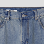 8 seconds Essential Wide-Fit Denim Pants — Sky Blue