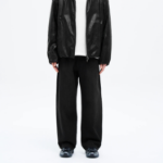 8 seconds Essential Wide-Fit Denim Pants — Black