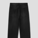 8 seconds Essential Wide-Fit Denim Pants — Black