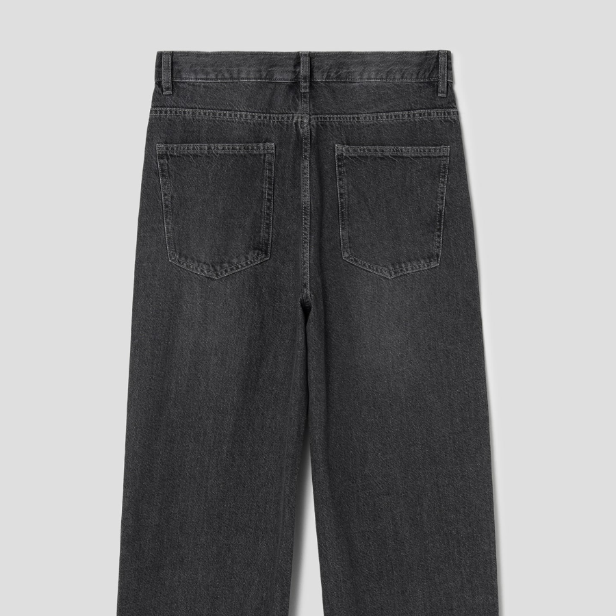8 seconds Essential Wide-Fit Denim Pants — Ash