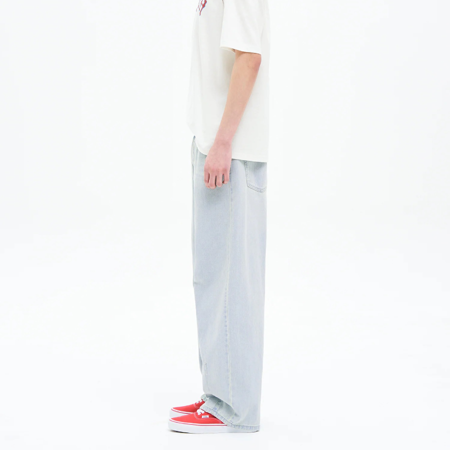 8 seconds Balloon-Fit Denim Pants — Sky Blue