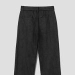 8 seconds Denim-Like Wide-Fit Setup Pants — Black