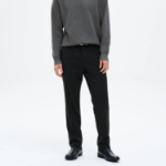 8 seconds [Everyday Slacks] Slim-Fit Basic Slacks — Black