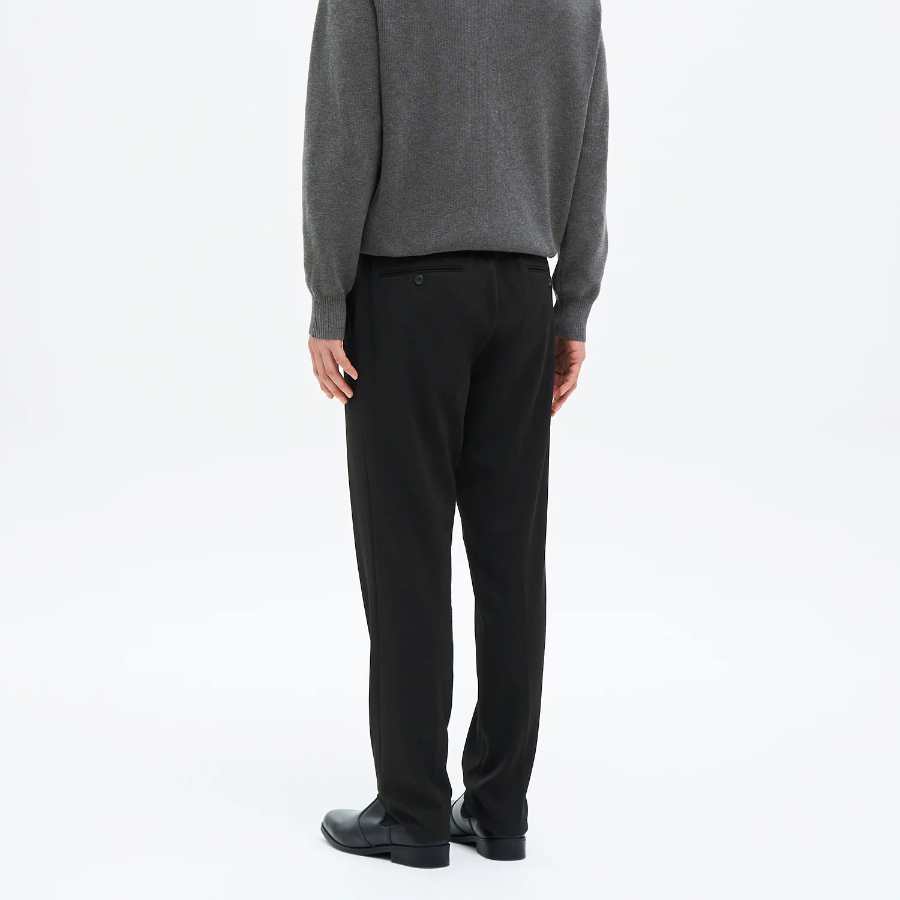 8 seconds [Everyday Slacks] Slim-Fit Basic Slacks — Black