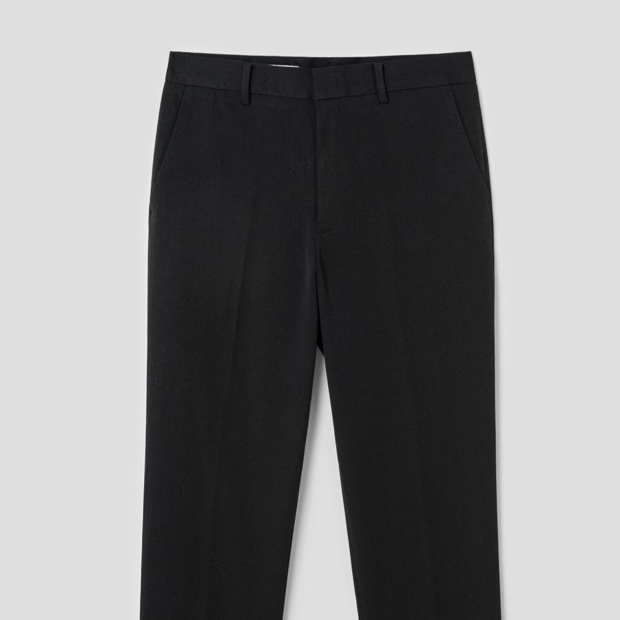 8 seconds [Everyday Slacks] Slim-Fit Basic Slacks — Black