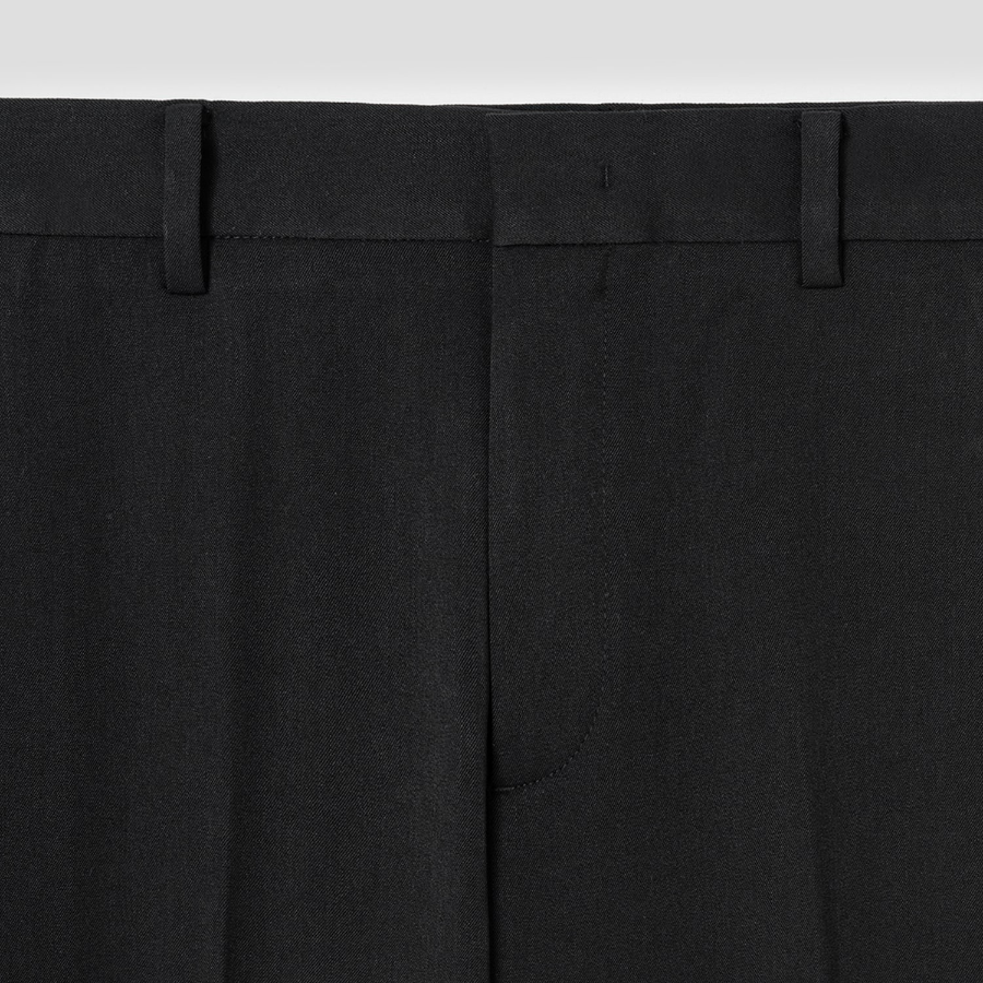 8 seconds [Everyday Slacks] Slim-Fit Basic Slacks — Black