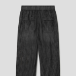8 seconds Full-Banding Wide-Fit Denim Pants — Black