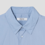 8 seconds 60s Cotton Poplin Oversized Short-Sleeve Shirt — Sky Blue