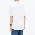 8 seconds 60s Cotton Poplin Oversized Short-Sleeve Shirt — White