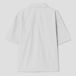 8 seconds Nylon Utility Short-Sleeve Shacket — Light Grey