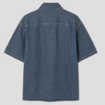 8 seconds Essential Short-Sleeve Denim Shirt — Blue