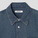 8 seconds Essential Short-Sleeve Denim Shirt — Blue