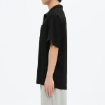 8 seconds Crinkle Pullover Shirt — Black