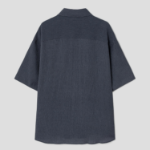 8 seconds Crinkle Short-Sleeve Shirt — Ash