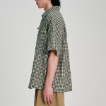 8 seconds Check Short-Sleeve Shirt — Khaki