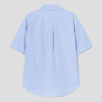 8 seconds Oxford Oversized Short-Sleeve Shirt — Sky Blue