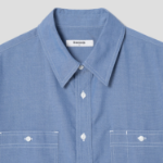 8 seconds Chambray Short-Sleeve Work Shirt — Blue