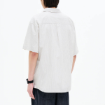8 seconds Textured Stripe Short-Sleeve Shirt — Ivory