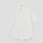 8 seconds Textured Stripe Short-Sleeve Shirt — Ivory